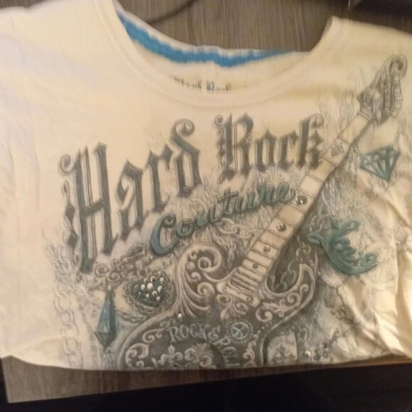 Vintage Y2K Hard Rock Couture Copenhagen Tee | Embellished Rhinestone Graphic - Picture 8 of 9